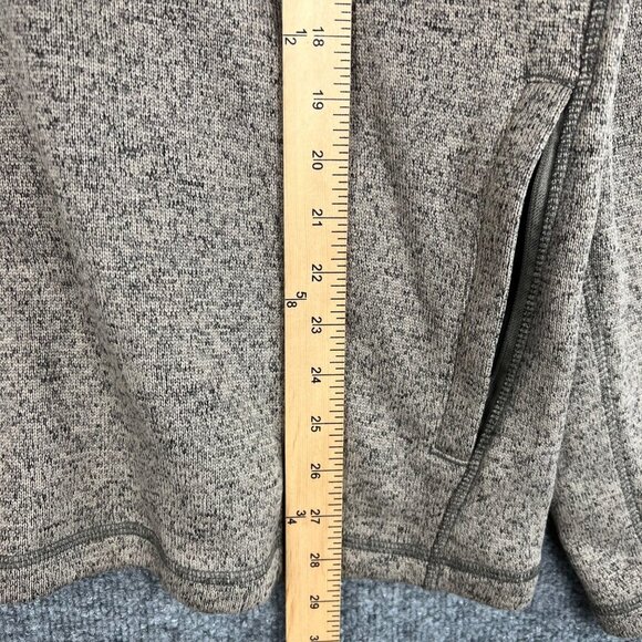 Eddie Bauer Snap T Pullover Fleece Jacket Mens Size L Brown Heather - Picture 7 of 9